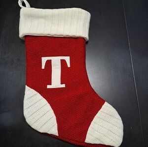 Holiday Monogram Christmas Stocking